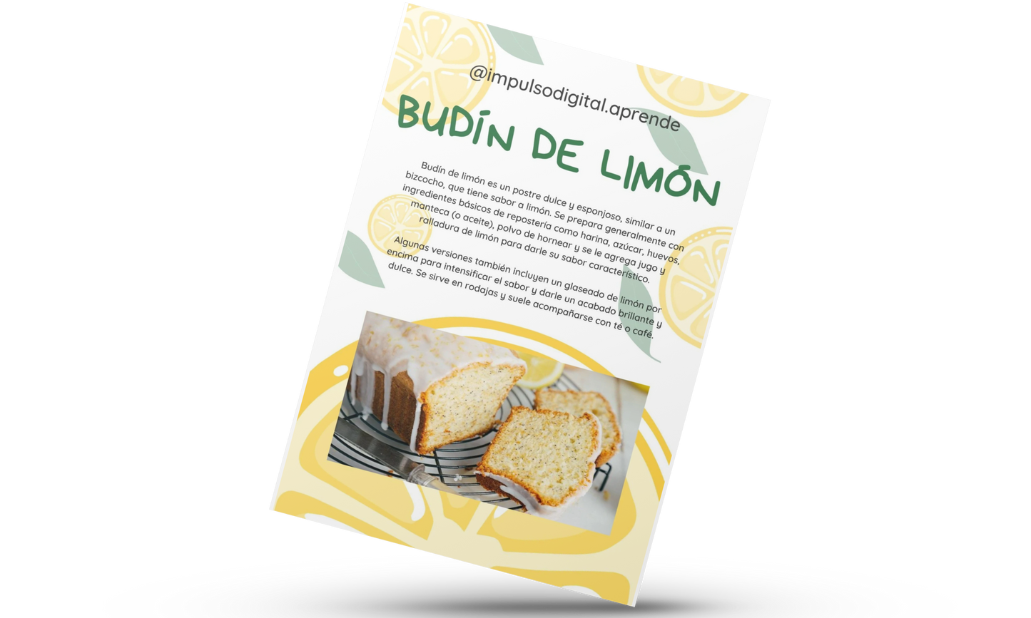 Receta de Budín de limón