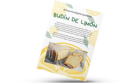 Receta de BudÃn de limón